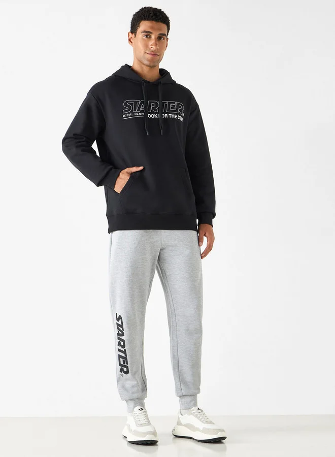 ستارتر هودي صوف بجيوب كنغر وشعار من ستارتر