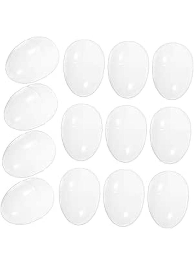 20 Pcs Openable Easter Eggs Blank Painted Ornaments for Holiday Crafts and Surprise Hiding - Image 1
