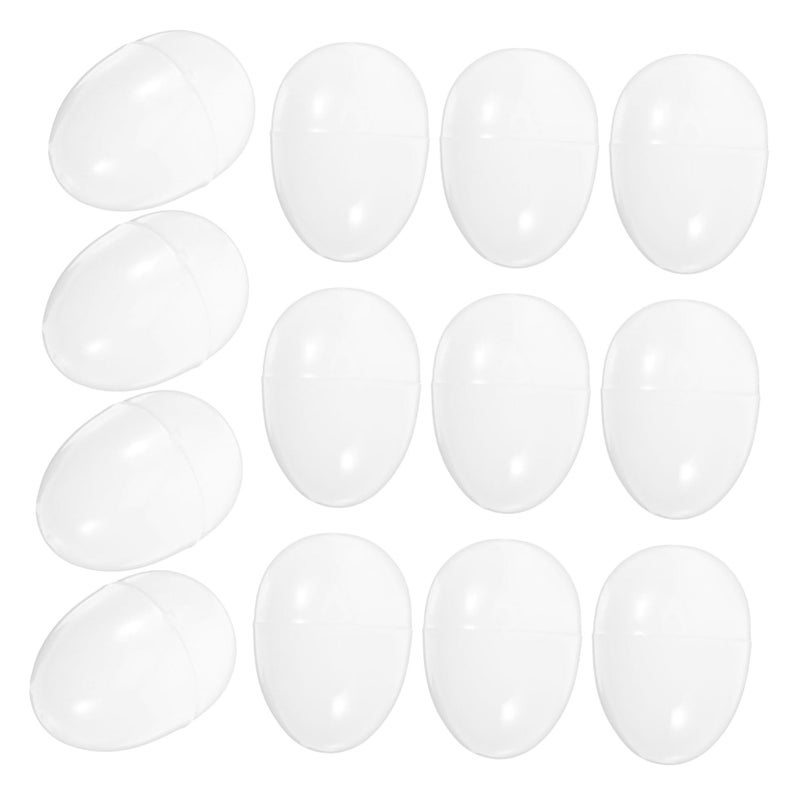 20 Pcs Openable Easter Eggs Blank Painted Ornaments for Holiday Crafts and Surprise Hiding - Image 2