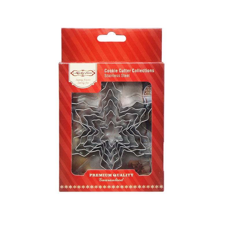 Stainless Steel Christmas Cookie Mold Ready-Made Cookie Mousse Ring Mold Diy Cookie Kitchen Baking Tools - Image 1