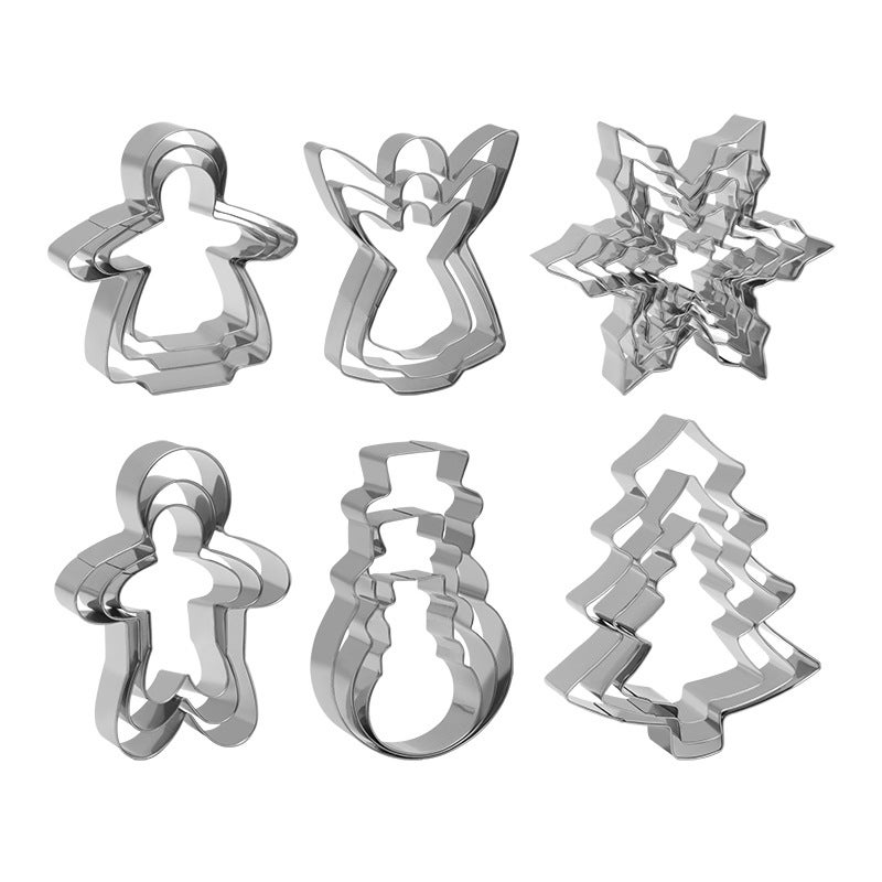 Stainless Steel Christmas Cookie Mold Ready-Made Cookie Mousse Ring Mold Diy Cookie Kitchen Baking Tools - Image 2
