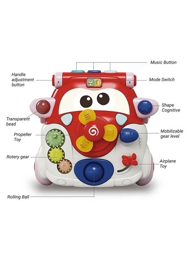 إن كي أكس عربة مشي لتعليم الأطفال مع مركز نشاط للتعليم المبكر مع إضاءة وموسيقى للأطفال الرضع والأطفال الصغار - Image 5