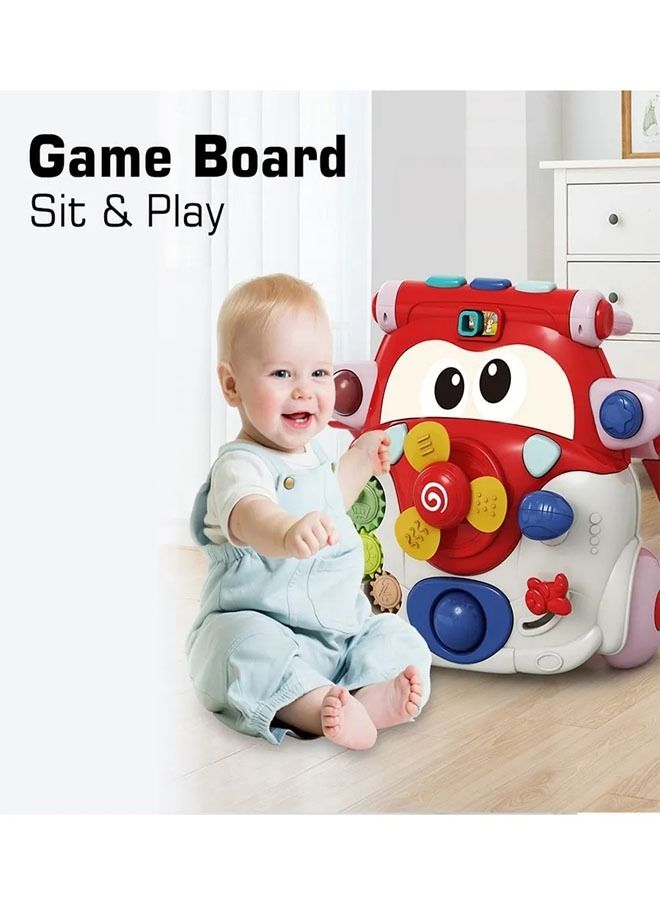 إن كي أكس عربة مشي لتعليم الأطفال مع مركز نشاط للتعليم المبكر مع إضاءة وموسيقى للأطفال الرضع والأطفال الصغار - Image 2