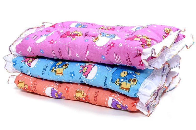 Fareto Newborn Baby Lacy Poly Cotton Godari, Swaddle Bed, Baby Bedding (Multicolour)(0-6 Months, Pack of 2), Lightweight - Image 1