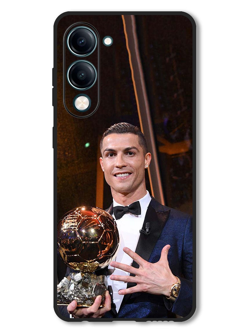 Theodor Case Compatible with Vivo Y29s Protection Shockproof Bumper Cover Ronaldo Trophy - Image 1
