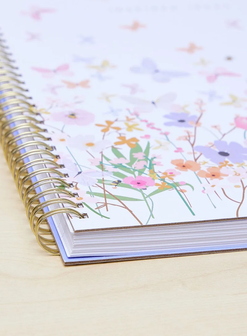 Belly Button Meadow Field A4 Spiral Bound Notebook