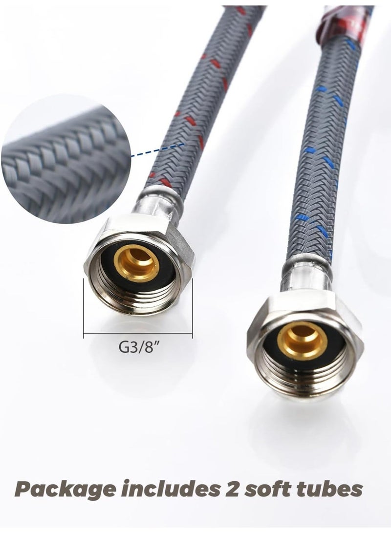 Bukela Bathroom Tap High, 1080 Degree Rotating Tap with Hose, Ideal Standard Washbasin Tap with 2 Jet Types, Lead-Free/Nickel-Free Stainless Steel for Bathroom - Image 2
