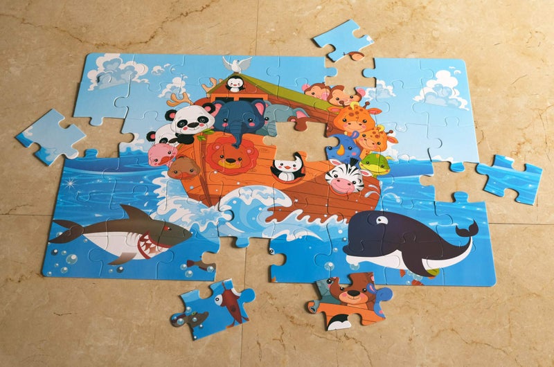 STORE 2508 Store2508 Noah’s Ark Jumbo Floor Jigsaw Puzzle 48 Pcs. Puzzle Size – 87 * 57 Cm - Image 3