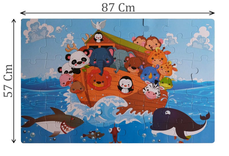 STORE 2508 Store2508 Noah’s Ark Jumbo Floor Jigsaw Puzzle 48 Pcs. Puzzle Size – 87 * 57 Cm - Image 2