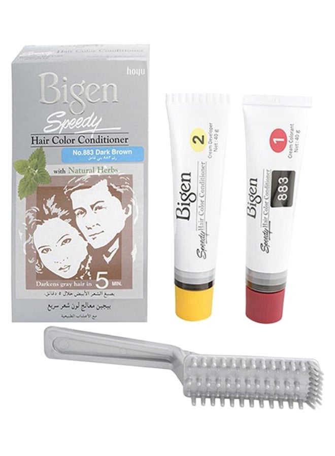 Bigen Speedy Natural Herbs Hair Colour 883 Dark Brown