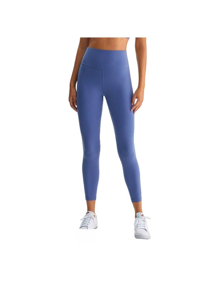 NIBEMINENT Essential/Pure&Plain 7/8 Leggings, High Waisted Compression Soft Pants Workout Athletic Yoga Pants 24" - Image 1