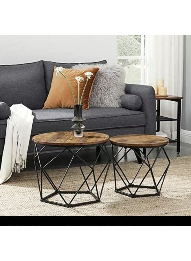 رافين طاولة قهوة زخرفية بتصميم عصري من الألمنيوم المنحوت يدويًا – أثاث منزلي معدني أنيق بتشطيب أسود وسطح خشبي فاخر لغرفة المعيشة والديكور - Image 4