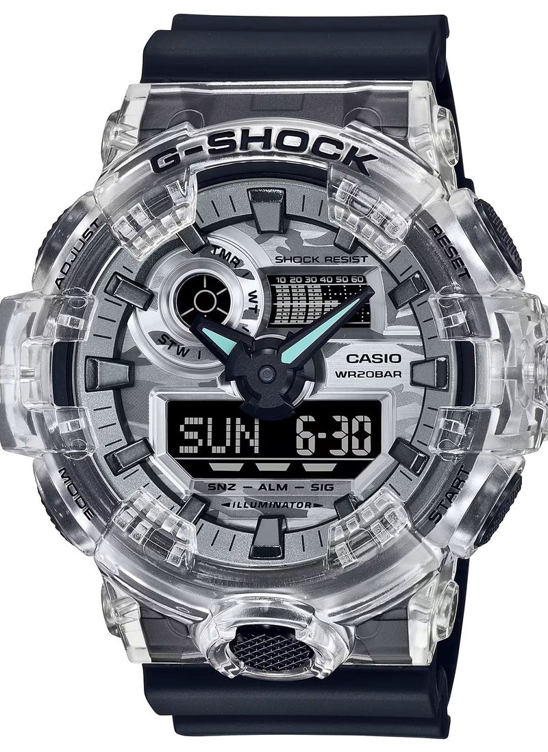 CASIO G-shock Men's Analog+Digital Resin Wrist Watch GA-700SKC-1ADR - 45 Mm  - Image 1