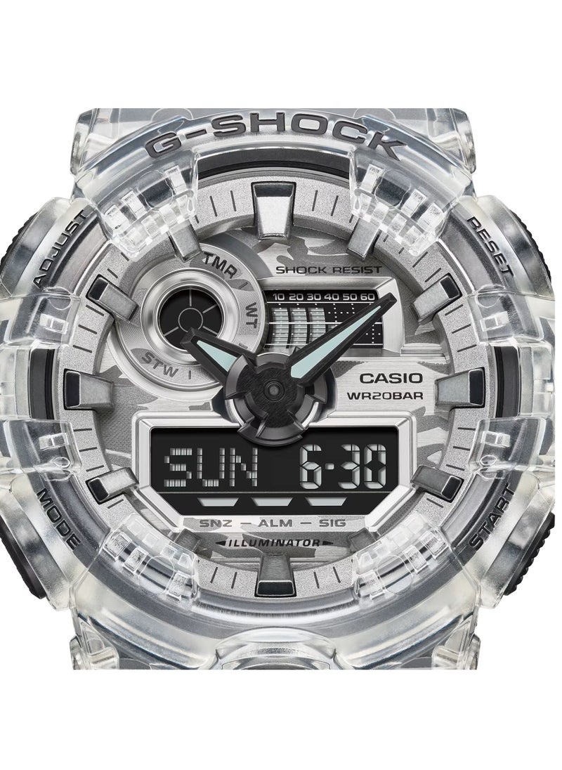 CASIO G-shock Men's Analog+Digital Resin Wrist Watch GA-700SKC-1ADR - 45 Mm  - Image 2