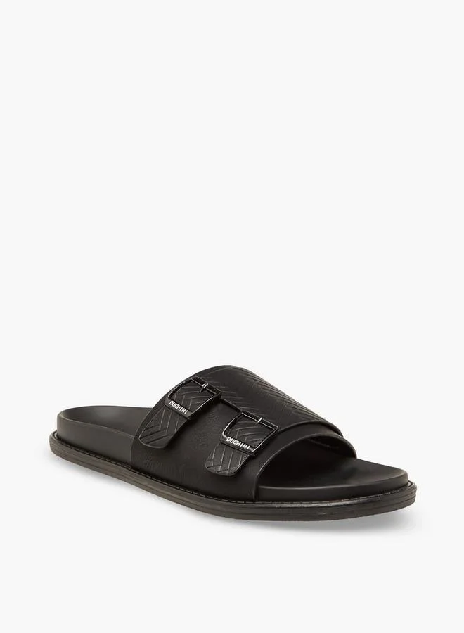 DUCHINI Men Buckle Accent Comfort Sandals