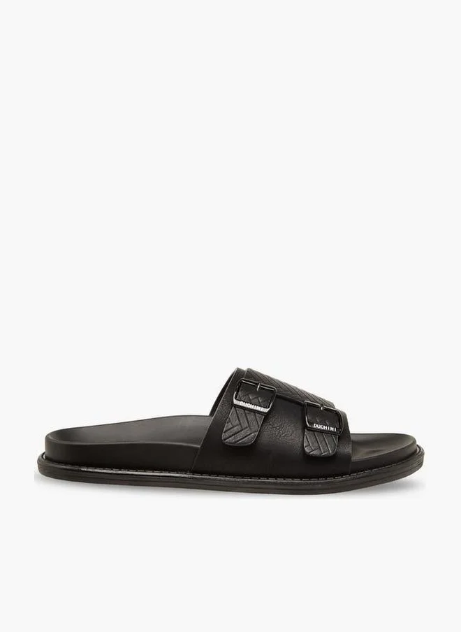 دوتشيني Men Buckle Accent Comfort Sandals