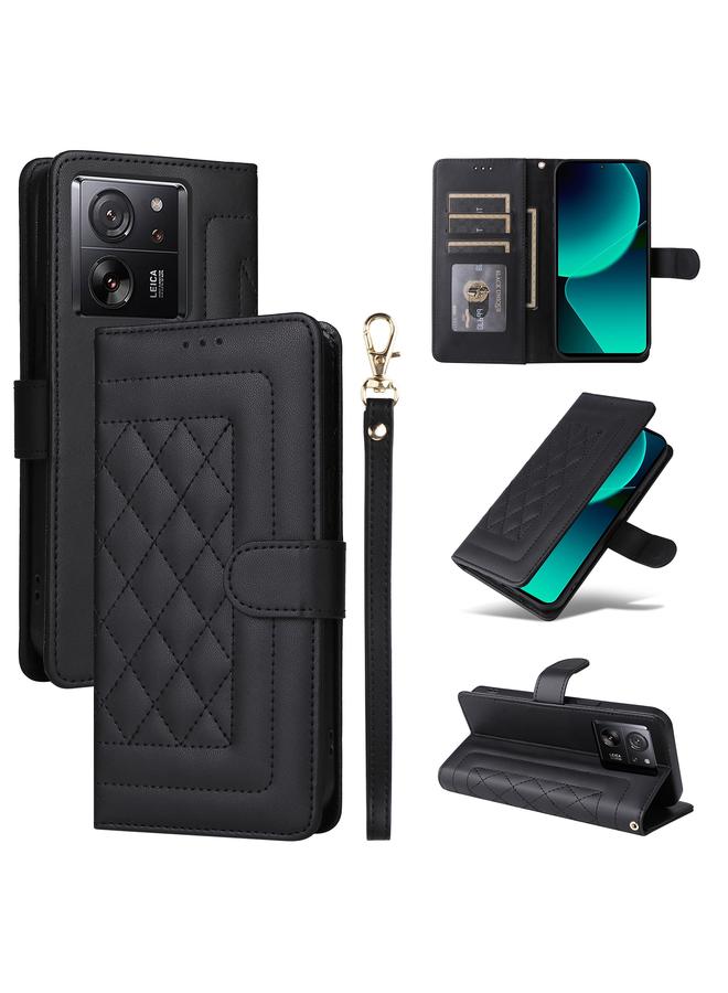 Case For Xiaomi 13T / 13T Pro Diamond Lattice Leather Flip Phone Case