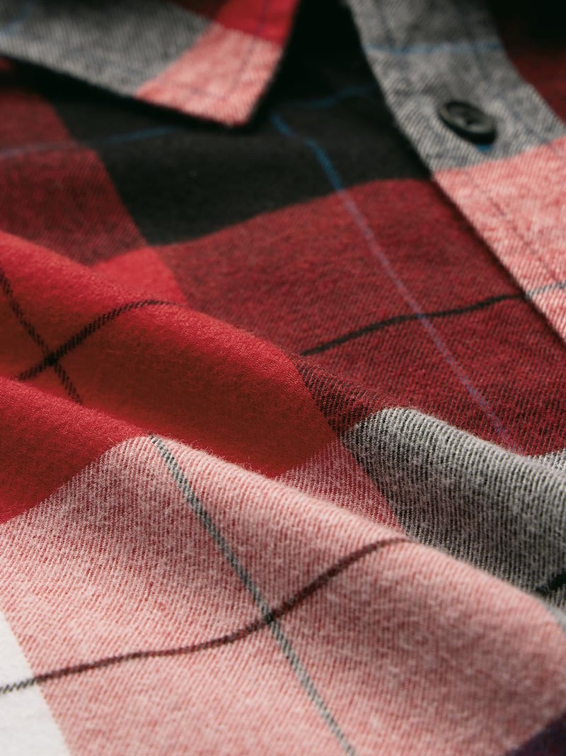 The Souled Store Plaid: Black/Blue/Red Checks Long Sleeve Collared Neck Button Down Cotton Relaxed Fit Shirts for Men and Boys - Classic and Casual Wardrobe Essentials - Image 5