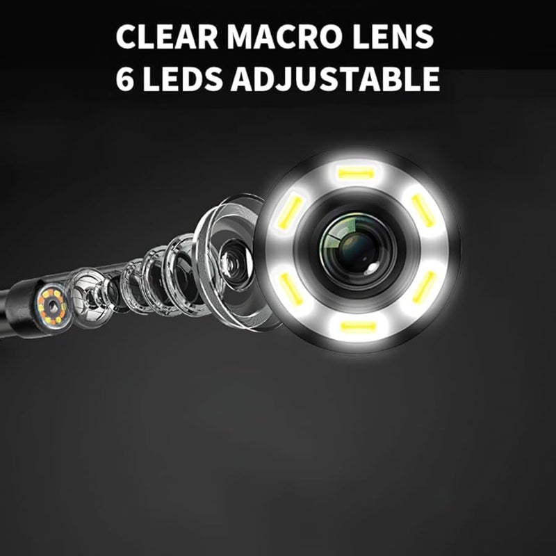 USB Endoscope 3 in 1 OTG 5.5mm Waterproof Inspection Camera with LED Light for Android iPhone - Image 4
