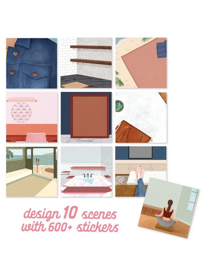 Craft Crush Sticker & Chill Personal Spaces Relax And Unwind With Repositionable Stickers Adults - Image 4