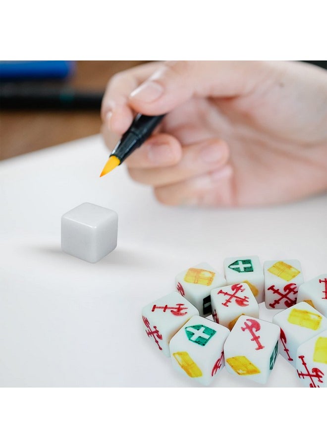 50 Pcs Blank White Dice 16Mm Acrylic Dice Blank White Cubes With Smoothed Surface Six Sided Dice For Board Games, Diy - pzsku/Z5A87EC1D960C0D3CF133Z/45/_/1734347501/8da0b61d-baea-47c7-b046-483d2c3ba272