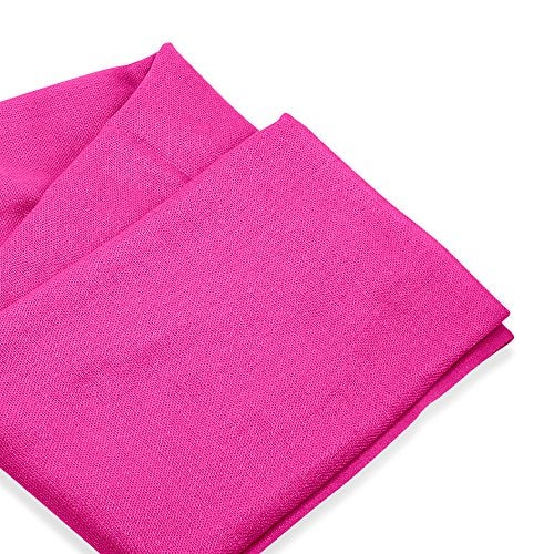 GEARONIC Soft Pashmina Scarf for Women Shawl Wrap Scarves Lady Women's Scarfs in Solid Colors - Hot Pink - Image 4