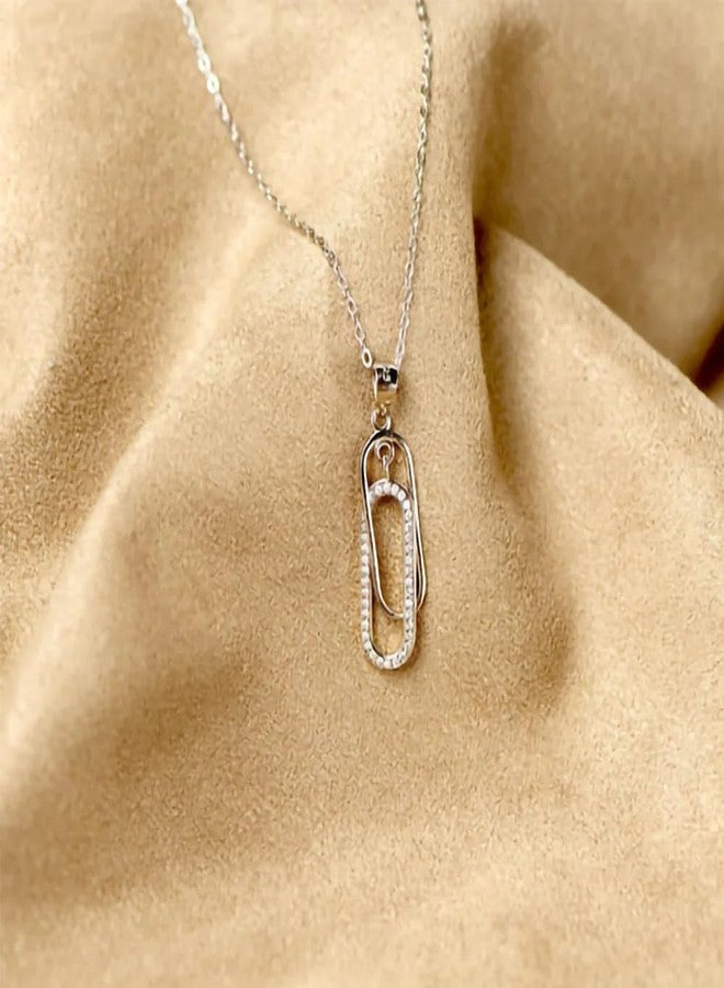 LUXUS™ Mother & Daughter Forever Linked Necklace - 18K Gold Finish over Stainless Steel Interlocking Pendant with Heartfelt Message Card, in Luxury Gift Box - Image 3