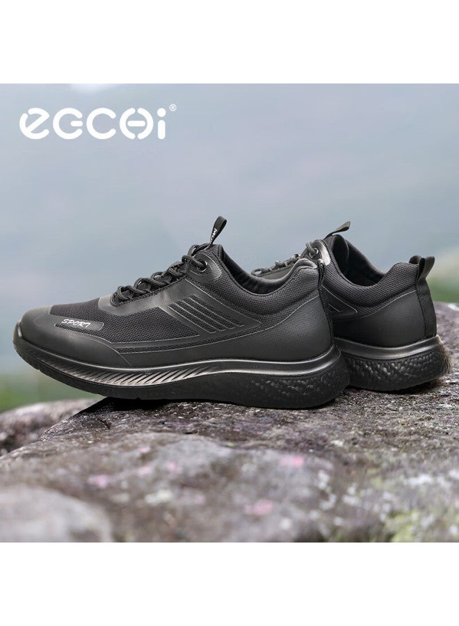 Egchi Men's Shoes, Men's Sneakers, Summer Outdoor Mesh Breathable Walking Shoes, Casual Shoes For Men, X17026, Black, Size 41 - Image 2