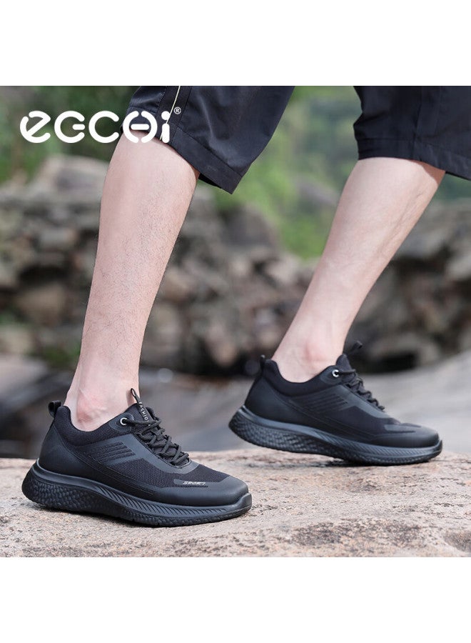 Egchi Men's Shoes, Men's Sneakers, Summer Outdoor Mesh Breathable Walking Shoes, Casual Shoes For Men, X17026, Black, Size 41 - Image 5