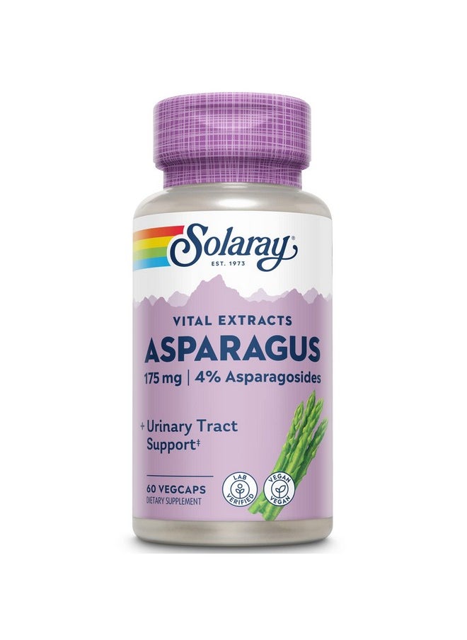 Solaray - Asparagus Rhizome Extract 175 Mg W/Whole Root ; Healthy Urinary Tract & Digestive Health Support ; 60 Vegcaps - Image 1