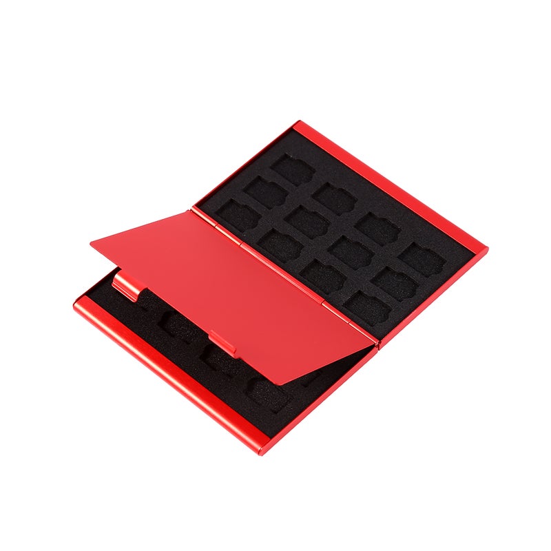 TF Card Holder: 24-Slot Aluminium & EVA Material - Double Layer Anti-Deformation Pocket-Sized Protective Case for Photographers, Gamers and Outdoor Enthusiasts - Image 3