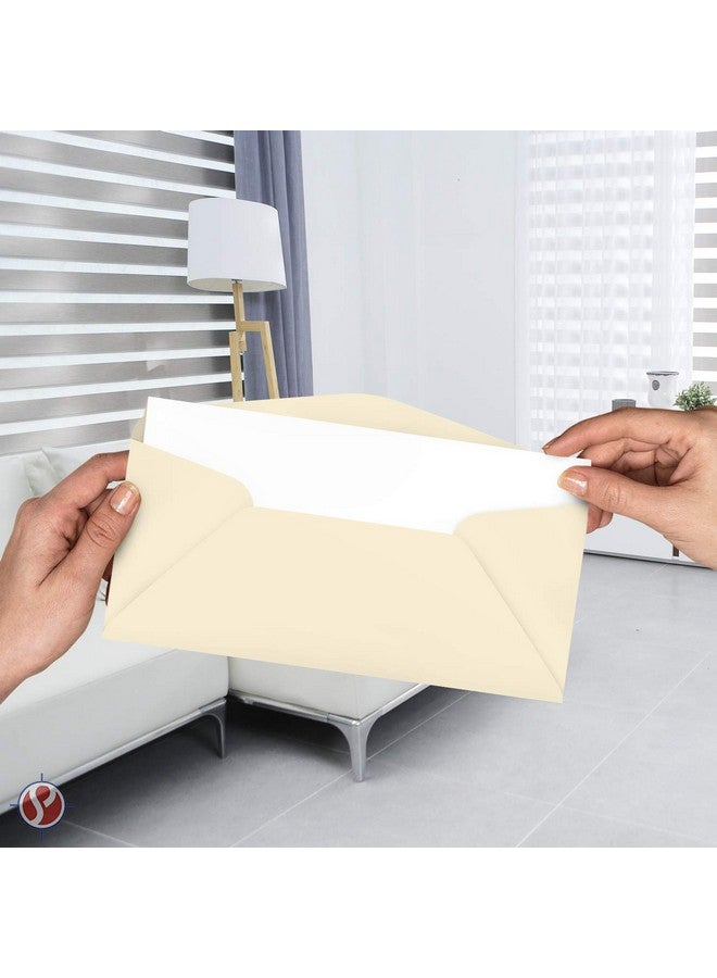 S Superfine Printing Cream Premium Pastel 10 Business Envelopes Great For Holiday Office Invoices Letters Mailings| 4 1/8 X 9 1/2 Inches | 50 Per Pack - Image 2