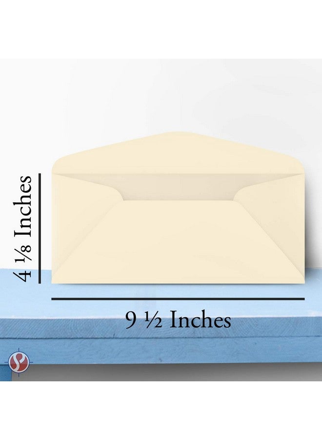 S Superfine Printing Cream Premium Pastel 10 Business Envelopes Great For Holiday Office Invoices Letters Mailings| 4 1/8 X 9 1/2 Inches | 50 Per Pack - Image 5