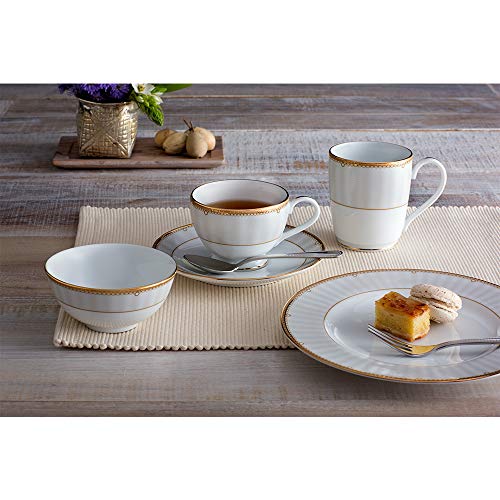 Noritake Japan - Porcelain Serving Bowl 1 pc - Luxury Dining and Kitchen Set - Hearth Collection Monarch Gold Golden Spare Small Serving Bowl - Image 2