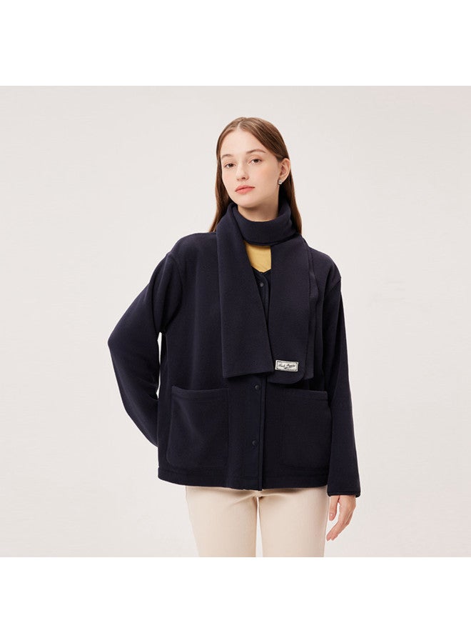 Hush Puppies Women's Long-sleeve Fleece Round-neck Jacket For Autumn/winter - Image 3