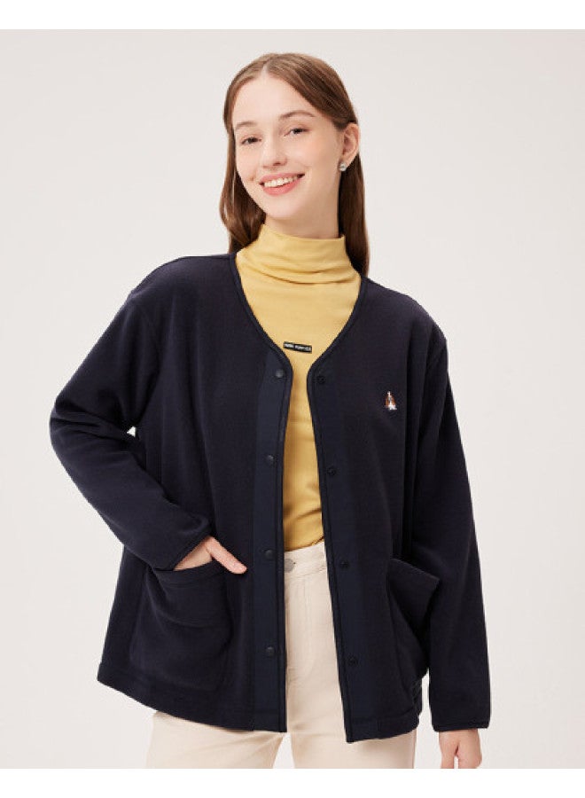 Hush Puppies Women's Long-sleeve Fleece Round-neck Jacket For Autumn/winter - Image 1