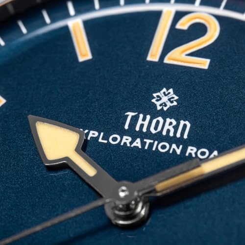 TACTICAL FROG Thorn T003 PT5000 Automatic Mechanical Watch for Men 34 MM Sapphire Crystal 100 M Water Resistant, Blue Dial - Image 5