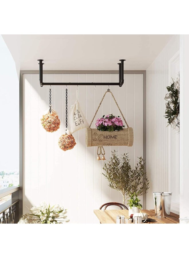 سوفام 104CM أنابيب الملابس الحائطية حامل، أنابيب الملابس الصناعية، حائط مثبت على الحائط الملابس المعدنية القابلة للفصل السكك الحديدية للملابس المعلقة، ثياب الخدمة الشاقة لتخزين غرفة النوم - Image 3