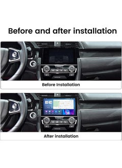 Vierex Fit Honda Civic Car Stereo Android Screen With Apple Carplay Android Auto Honda Civic 2016-2021 Fast Interface AHD Camera Included 4G&WIFI QLED (8+128GB CARPLAY)  - Image 2