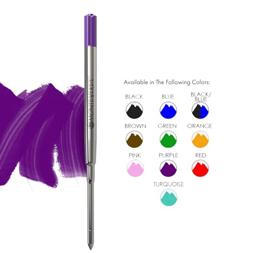 Monteverde Ballpoint Refill to Fit Sheaffer Ballpoint Pens, Medium Point, Soft Roll, Purple, 2 per Pack (S132PL) - Image 2