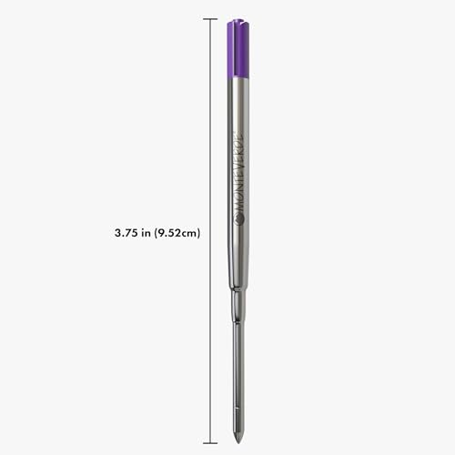 Monteverde Ballpoint Refill to Fit Sheaffer Ballpoint Pens, Medium Point, Soft Roll, Purple, 2 per Pack (S132PL) - Image 3