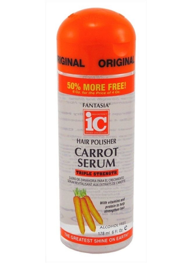 Fantasia Hair Polisher Carrot Serum Triple Strength 6 Ounce (178ml)  - Image 3