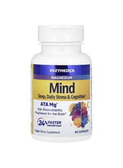 ENZYMEDICA Enzymedica, Magnesium, Mind, 350 mg, 60 Capsules  - Image 3