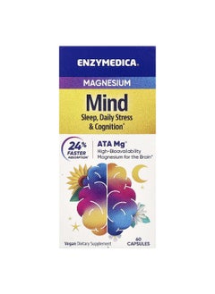 ENZYMEDICA Enzymedica, Magnesium, Mind, 350 mg, 60 Capsules  - Image 1