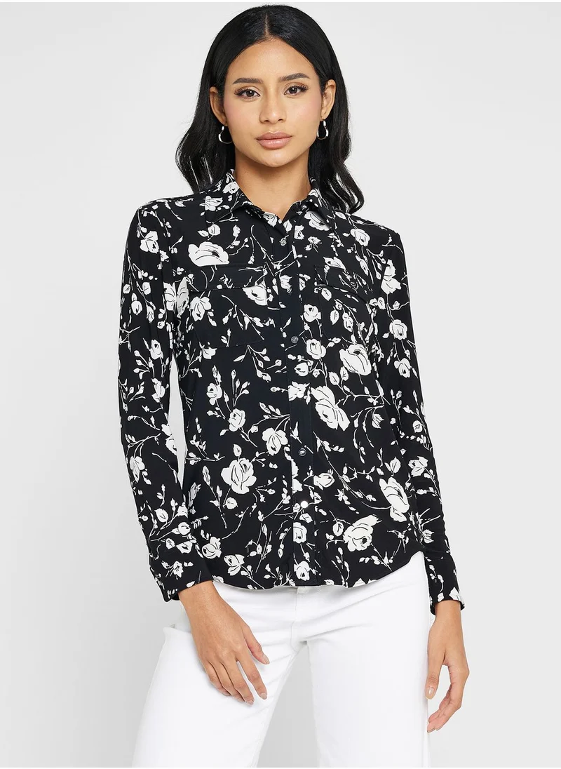 Lauren Ralph Lauren Printed Knitted Cardigan