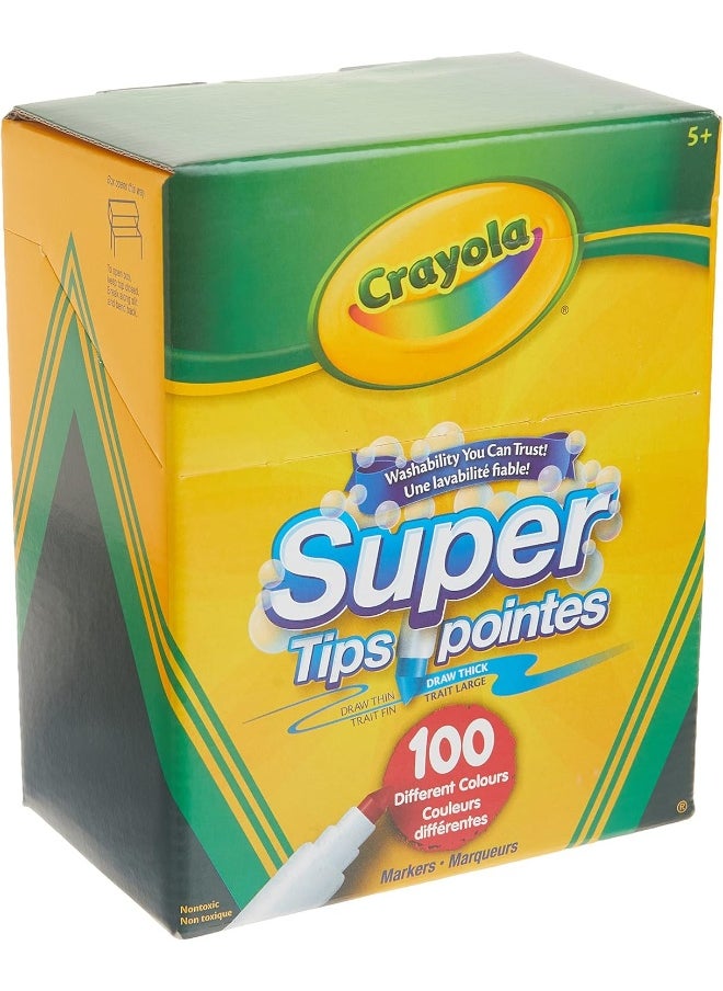 Crayola - Crayola Super Tips Washable Markers 100 Count - Image 1