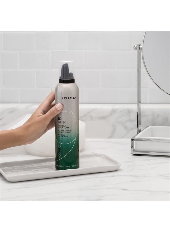 JOICO JoiWhip Firm Hold Designing Foam | For Most Hair Types | Add Volume & Body | Boost Shine | Control Frizz & Flyaways | Heat, Humidity, & Pollution Protection | Silicone & Paraben Free | 300mL - Image 3