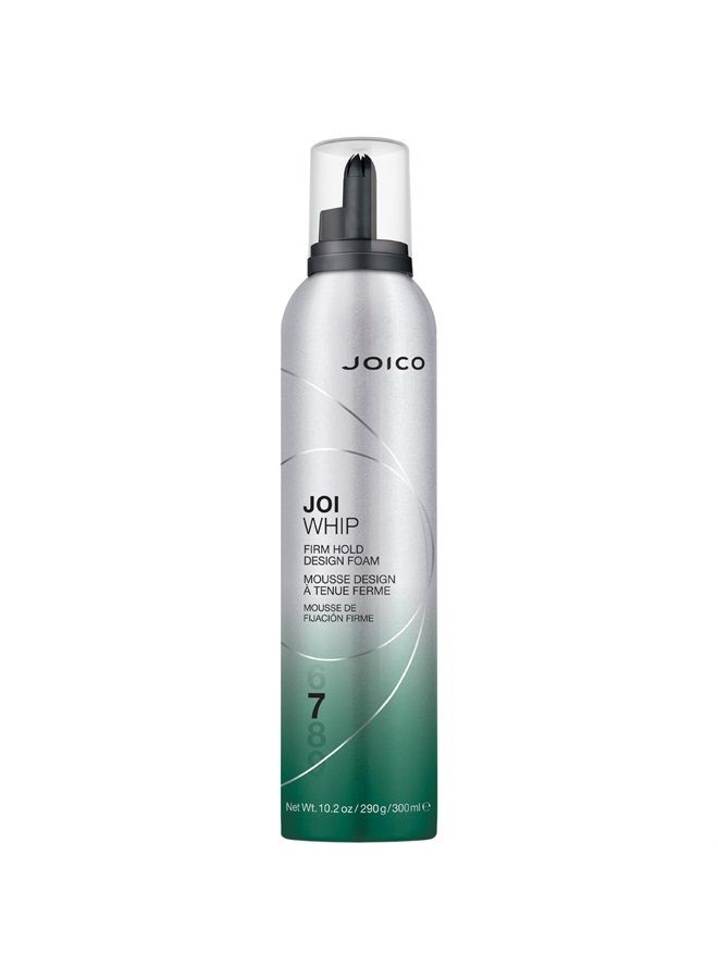 JOICO JoiWhip Firm Hold Designing Foam | For Most Hair Types | Add Volume & Body | Boost Shine | Control Frizz & Flyaways | Heat, Humidity, & Pollution Protection | Silicone & Paraben Free | 300mL - Image 1