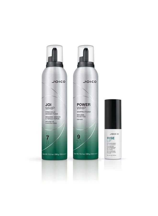 JOICO JoiWhip Firm Hold Designing Foam | For Most Hair Types | Add Volume & Body | Boost Shine | Control Frizz & Flyaways | Heat, Humidity, & Pollution Protection | Silicone & Paraben Free | 300mL - Image 4