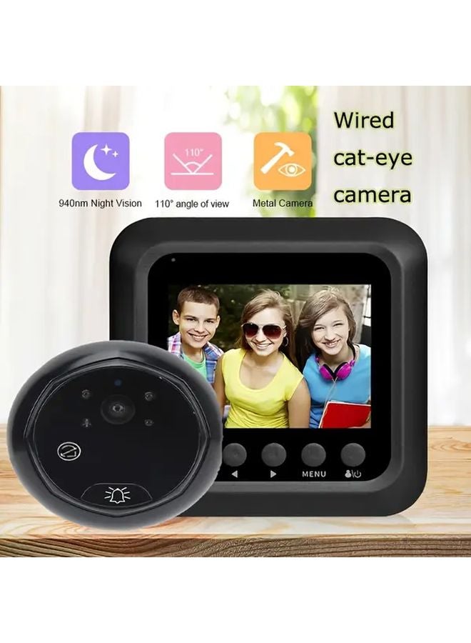 Smart IR Night Vision Cat Eye Doorbell Camera With Motion Detection - Image 2